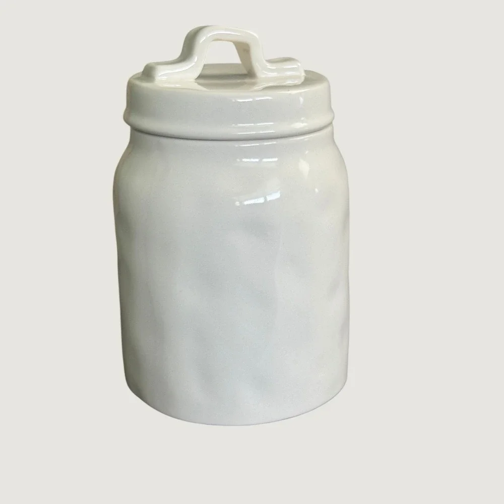 Rae Dunn Artisan Collection Crown Have A Royal Day Small Canister